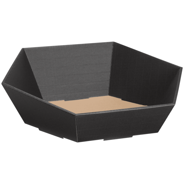 Präsentkorb sechseckig - groß: Ø 415 mm