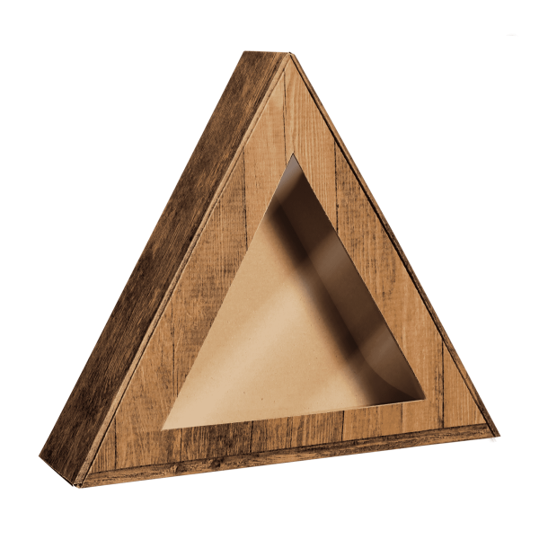 Dreiecksverpackung mit Sichtfenster