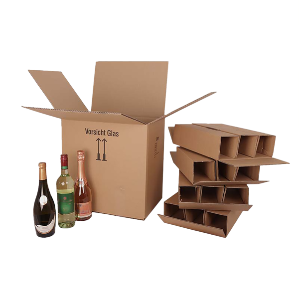 Flaschenversandkarton - 0,75 - 1 L