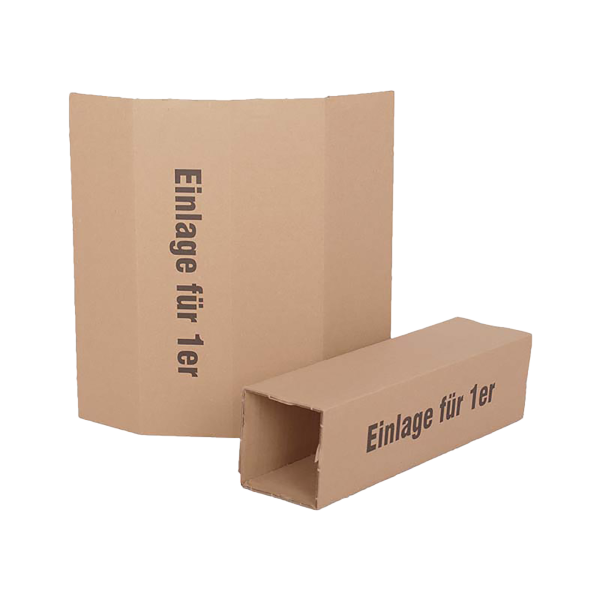 Gefache für 0,75 - 1 L Flaschenversandkartons